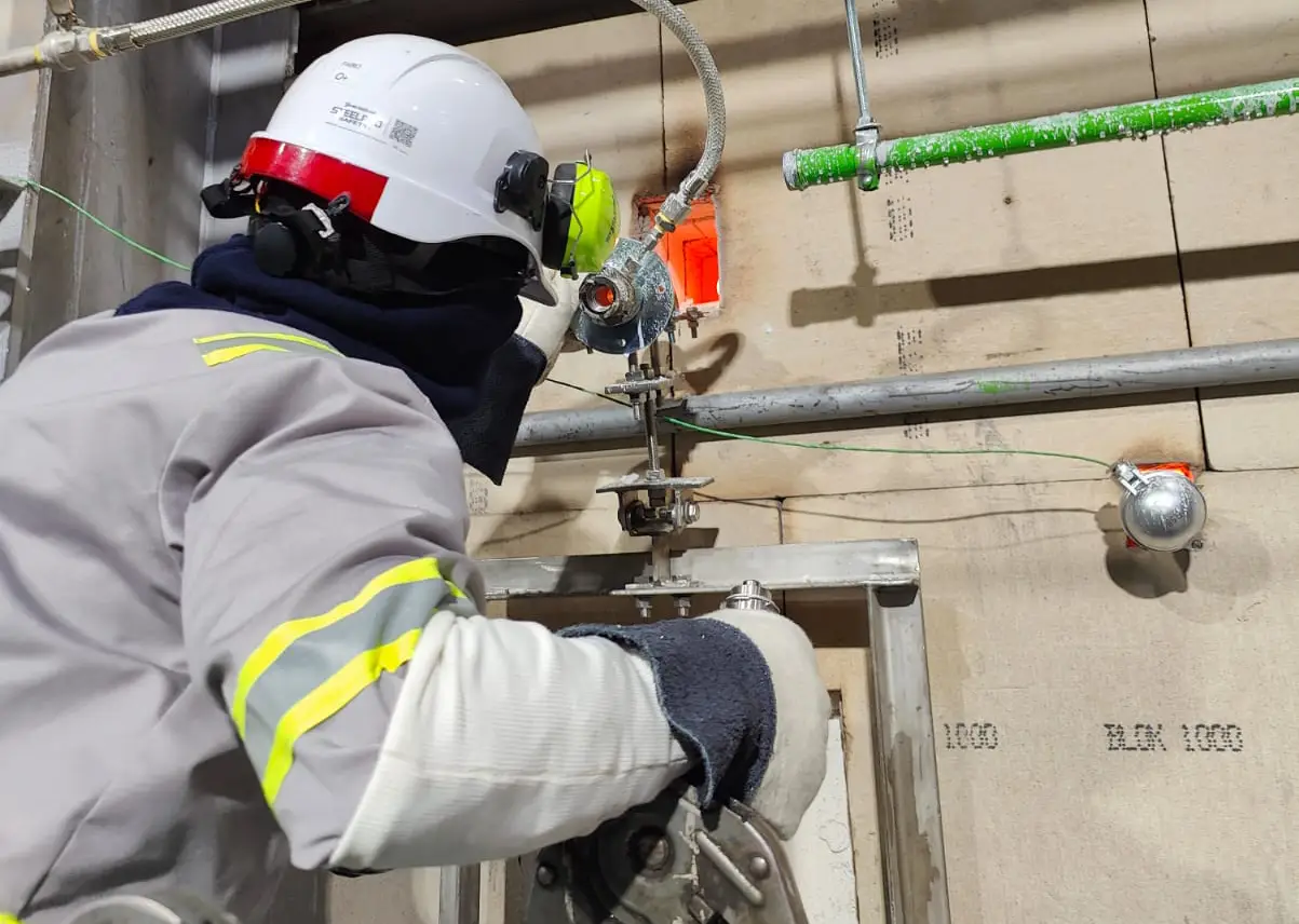 Electrical installation crew at work